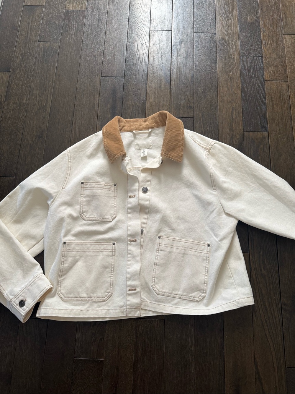 Work Jacket with Tan Corduroy Collar
